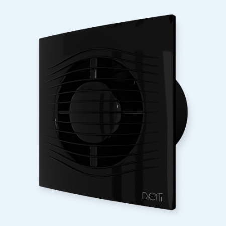 SLIM 5C Obsidian DICITI Вентилятор накладной D125 обр.клапан SLIM 5C Obsidian DICITI Вентилятор накладной D125 обр.клапан